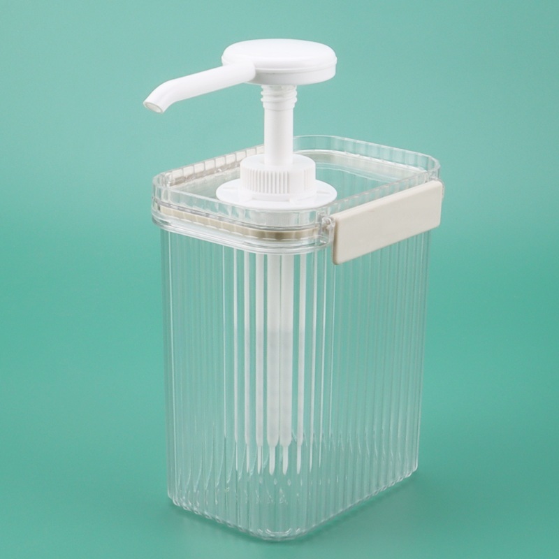 소스디스펜서 카페 소분 오일병 뚜껑 양념통 펌핑기 회색 버클 1.5L 20ml 1개 - 상세 이미지 3
