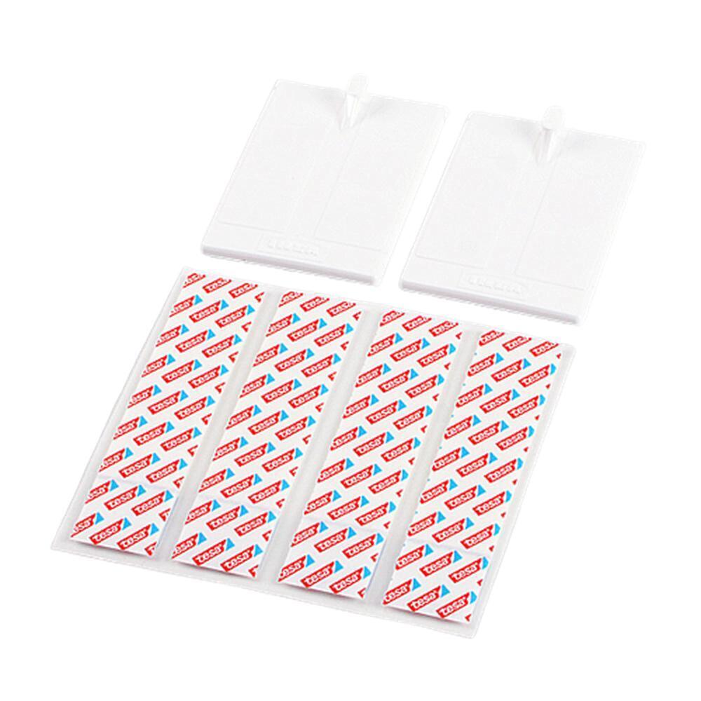플라스틱 화이트 무타공 액자후크 못없이 액자걸기 나사없이 벽걸이 고리 프레임행잉후크 2p
