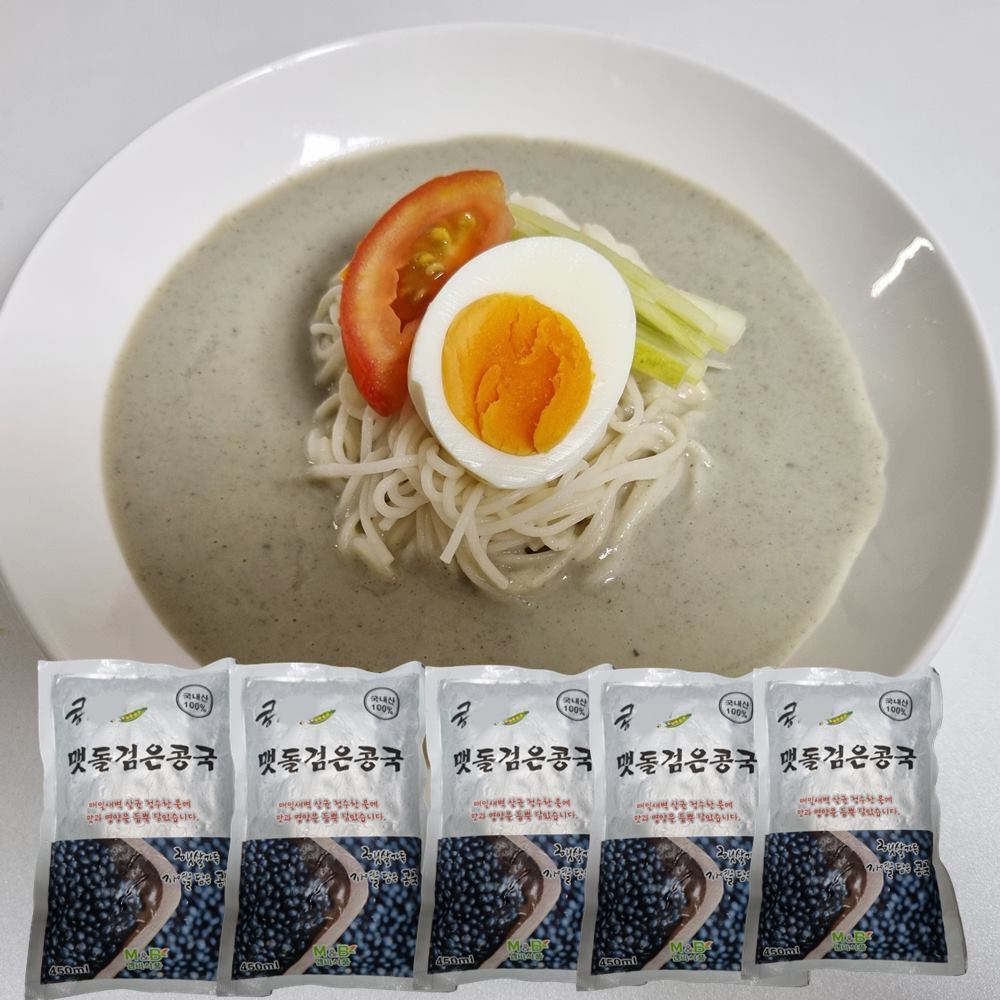 콩두깨 서리태 콩물 국산 콩국 검정콩 검은콩물 5팩