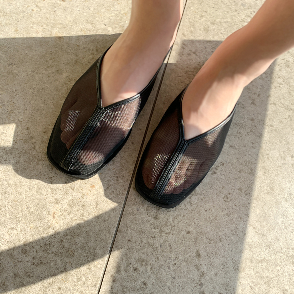 토츠비 메쉬 뮬 슬리퍼 슈즈