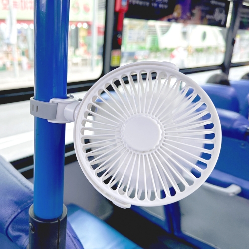 유모차 선풍기 실리콘 밴드 그립형 3단 풍속 조절 휴대용