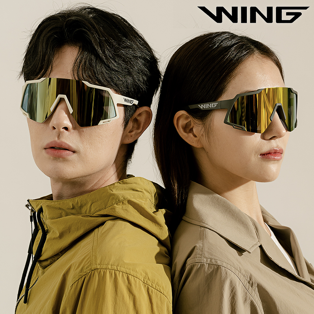 WING 윙선글라스 알리 러닝 고글 골프 스포츠 자전거 라이딩 남자 여자 미러 - 상품 이미지