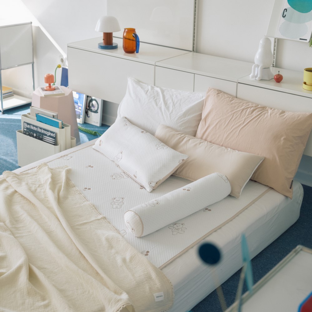 히말라야 듀라론 냉감패드 아이스쿨링 침대패드 휴비스 러브하트 SS 110x210