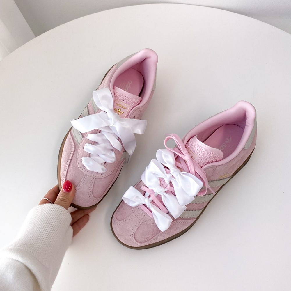 아디다스 W 가젤 인도어 핑크 리본 화이트