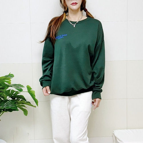 (국산면원단/국내자체생산) T1002 남성여성 오리박스 맨투맨 티셔츠 20대30대여성의류 - 상세 이미지 5