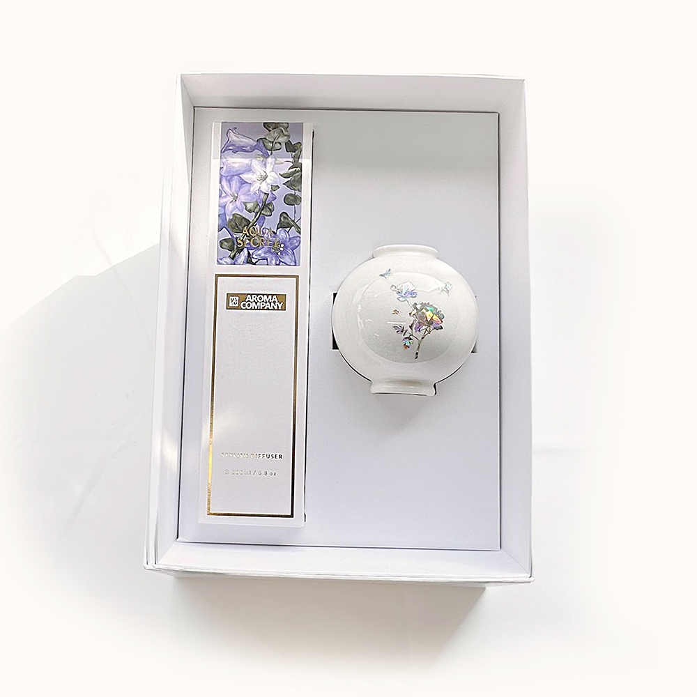 자개 달항아리 아로마 디퓨저 인테리어 실내 방향제 집들이 선물세트 골드드림