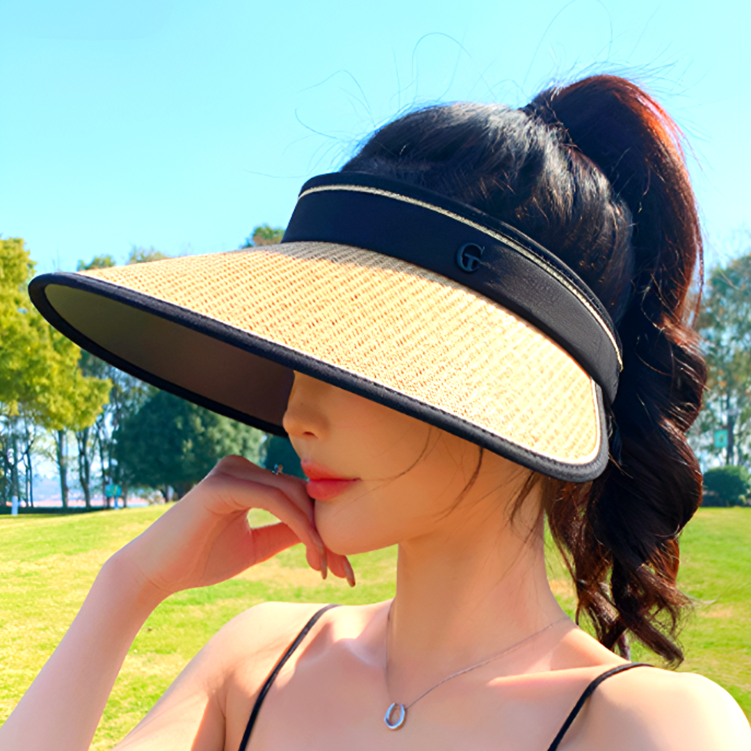 [차단율 99%]썬캡 자외선 차단 모자 농사 햇빛가리개 - 상품 이미지