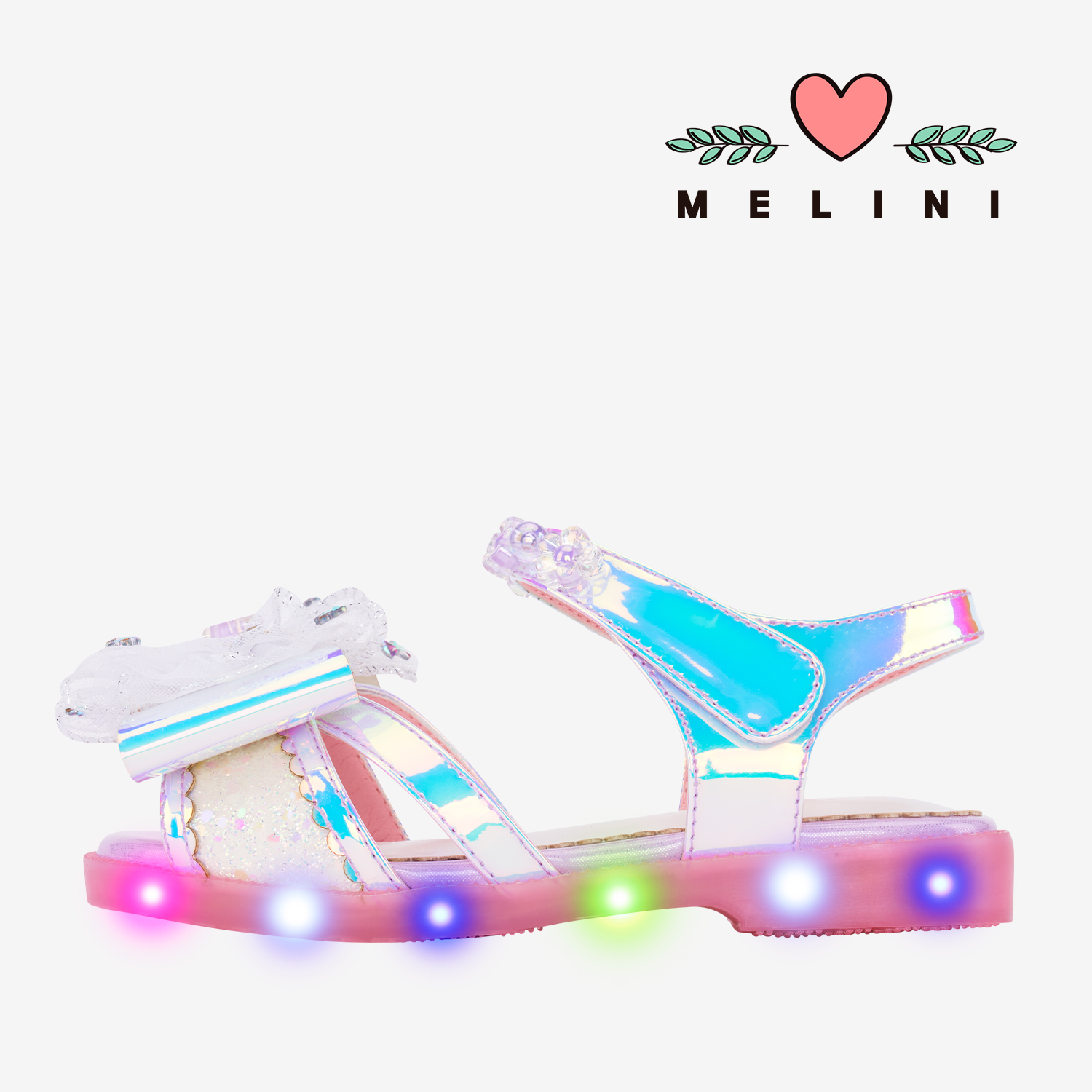 [멜리니] 여아구두 LED 루루메이 - 오로라라벤더 유아 키즈 신발 - 상세 이미지 2