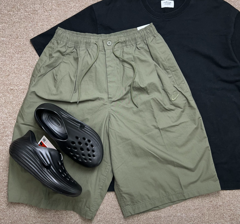 나이키 버뮤다팬츠 카고 반바지 오버사이즈 밴딩 쇼츠 - 상품 이미지