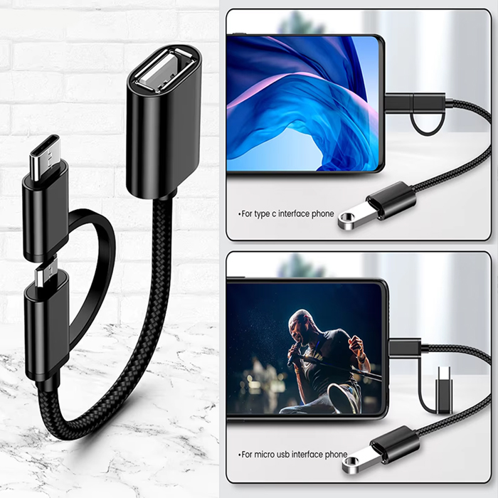 듀얼 C타입 마이크로5핀 변환 OTG젠더 CTO5 오투씨