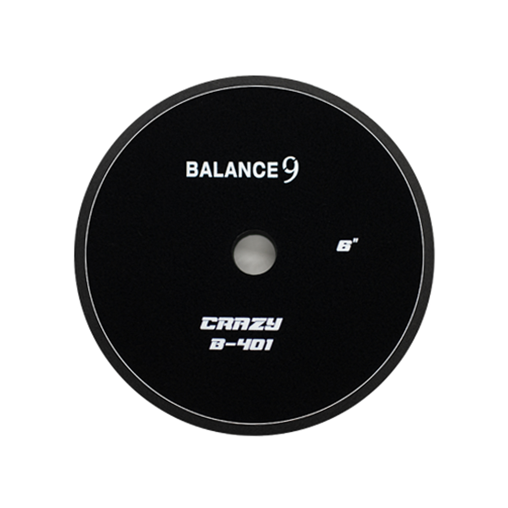 발란스나인 크레이지 B-401 155mm(6인치) 폼 패드 말벌용 블랙 스펀지 패드 - 상품 이미지