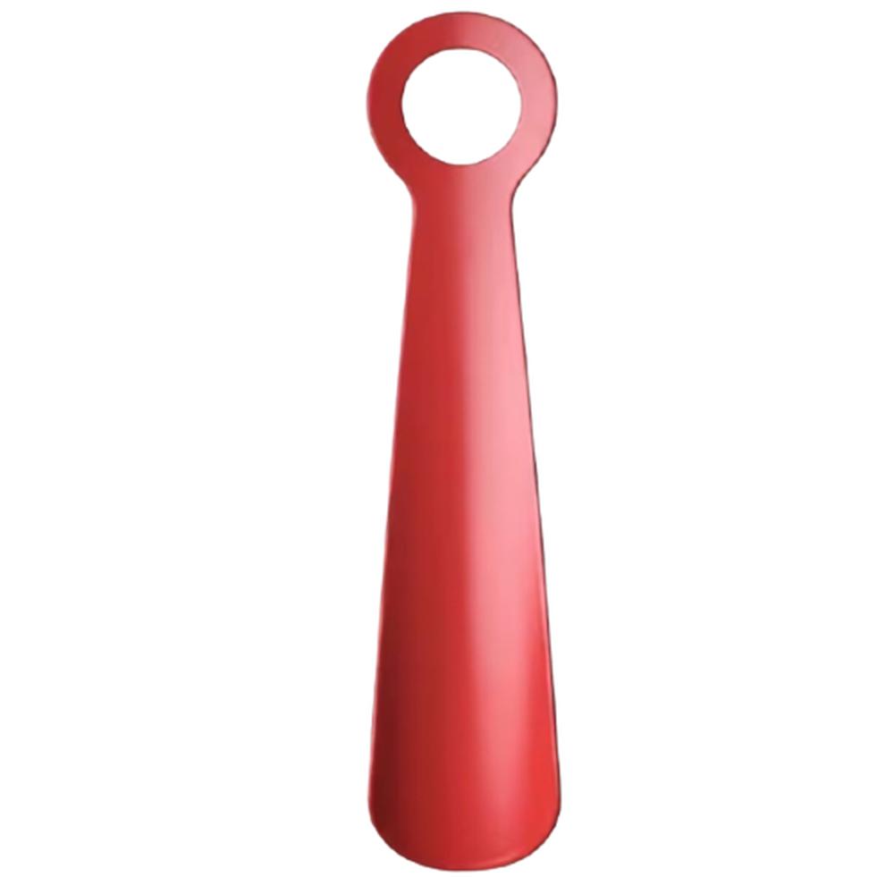 예쁜 레드 철제 구두주걱 18cm 숏 슈혼 인테리어 메탈 구두 헤라