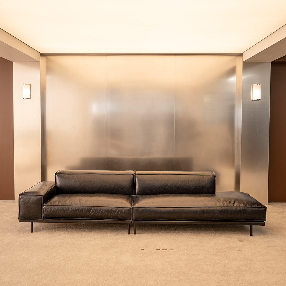 옐로우라이트 PH 27 이태리 내추럴 통가죽 천연면피 전체가죽 모듈소파 A+A기본형