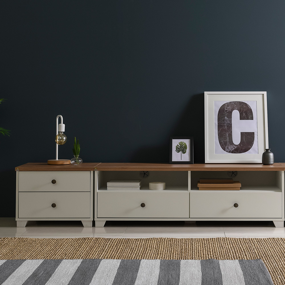 장인가구 뉴 로망스 거실장세트 A형