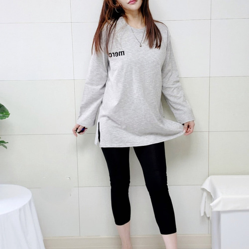 (국산면원단/국내자체생산) T1026 메르시 긴팔 박스 티셔츠 20대30대여성의류 이미지 6