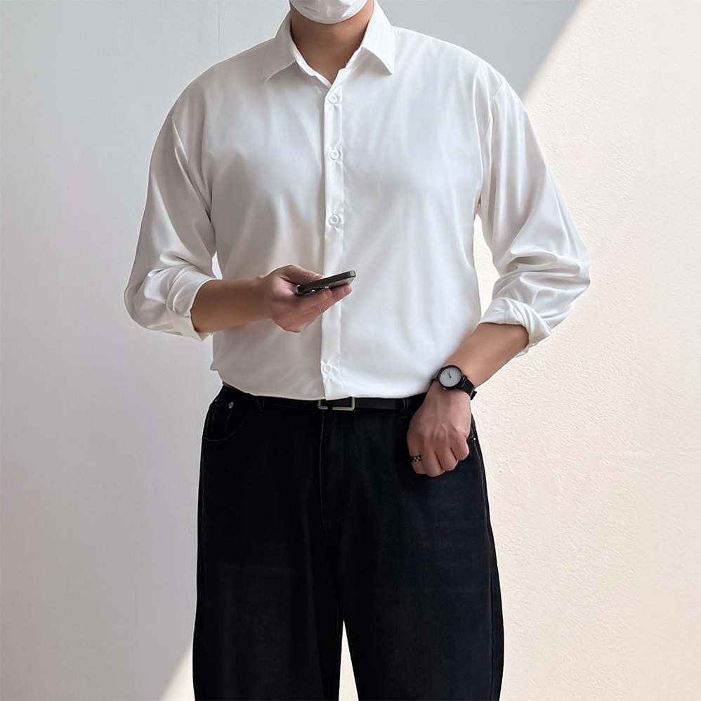 1+1 링클프리셔츠 남자와이셔츠 남자정장셔츠 - 상세 이미지 4