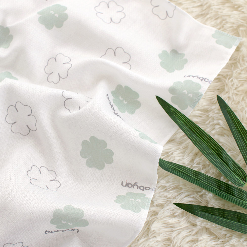 베이비앙 국내산 무형광 대나무 밤부 행복이 행키빕_손수건빕(똑딱이 손수건) 5장