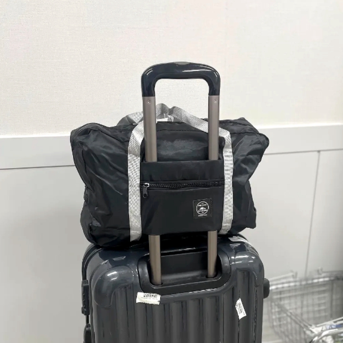 접이식 여행가방 캐리어보조가방 폴더블 블랙 - 상품 이미지
