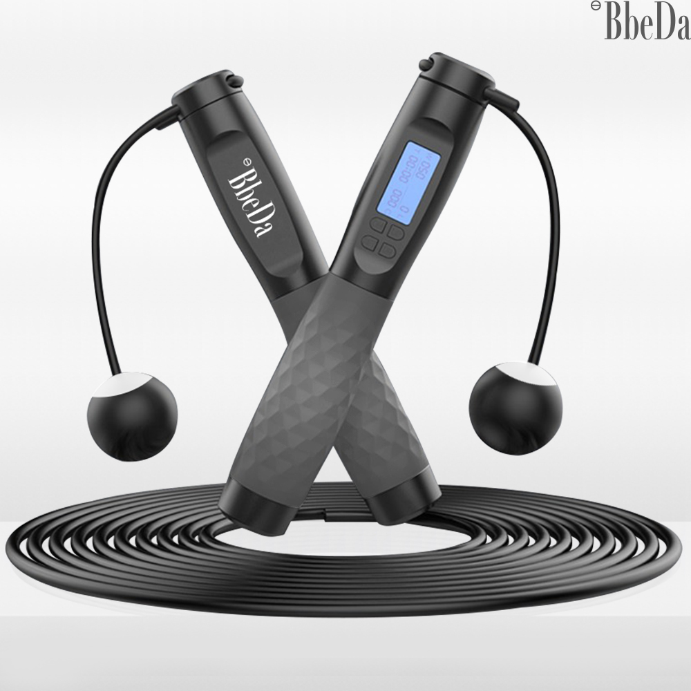 [무선 유선 2in1세트] 빼다 실내 무소음 노라인 와이어 스마트 카운트 줄넘기 LED 프로 검회