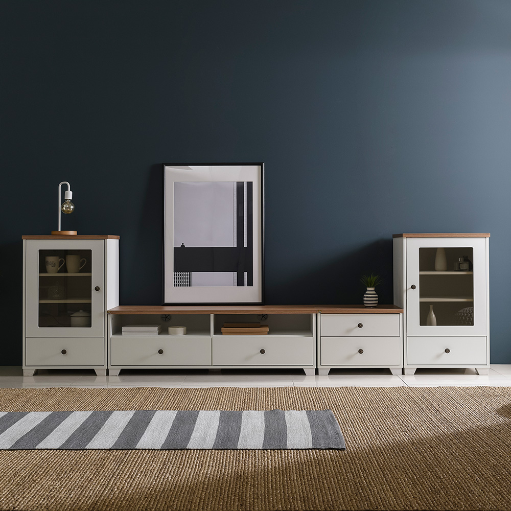 장인가구 뉴 로망스 거실장세트 E형