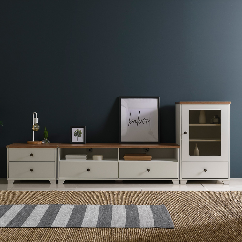 장인가구 뉴 로망스 거실장세트 C형