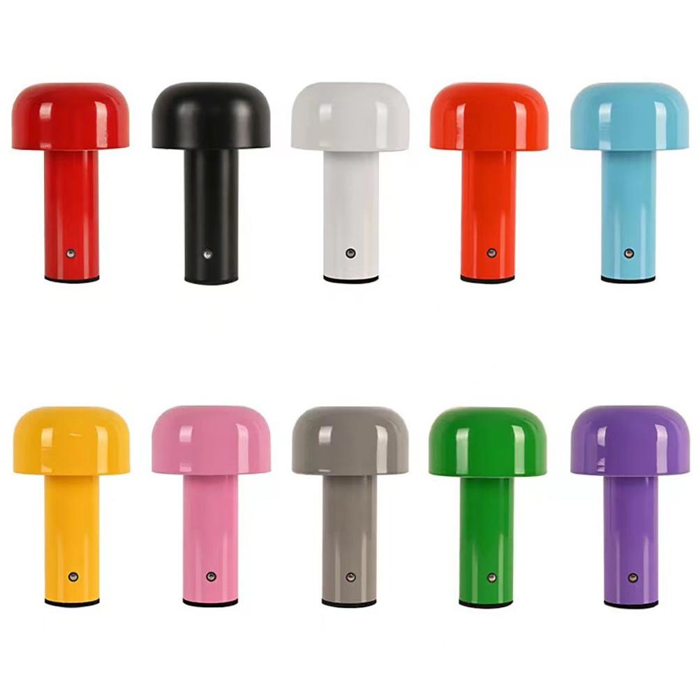 장식 테이블 램프 인기있는 버섯 휴대용 LED 식당 침대 옆 탁자 USB 충전식 바 데스크탑 분위기 조명 - 상세 이미지 2