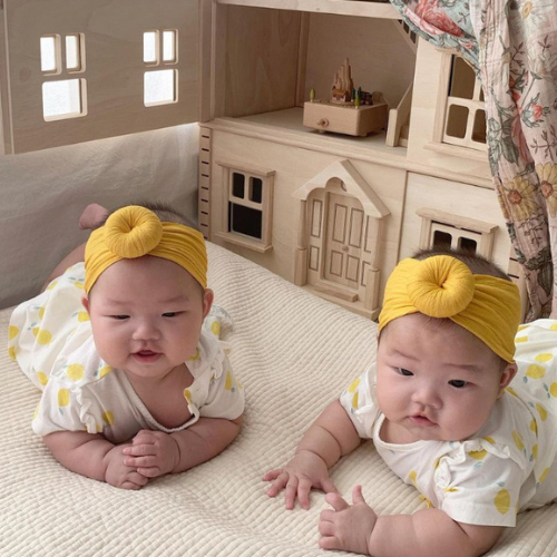 디어딜리 베스트 아기 도넛터번 신생아모자 헤어밴드 유아 머리띠 백일 남자아기 출산선물