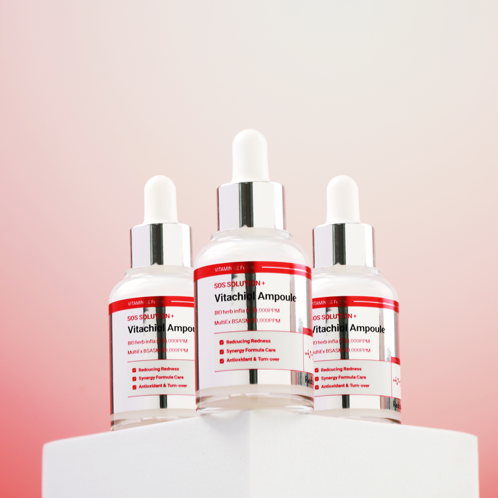 레드지움 재생 앰플 비타민 C E 페룰릭 비타치올 흔적 세럼 30ml