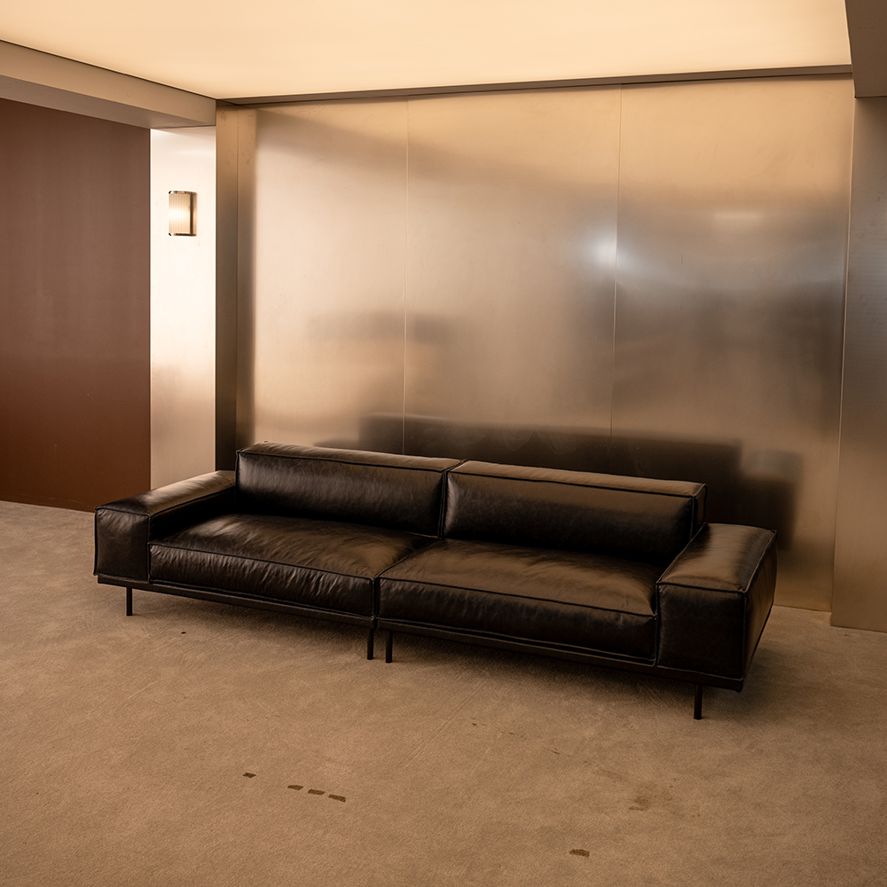 옐로우라이트 PH 27 이태리 내추럴 통가죽 천연면피 전체가죽 모듈소파 A+A기본형