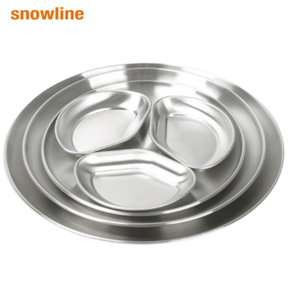 스노우라인 캠핑플레이트세트 6p 고품질 스테인레스 캠핑 식기