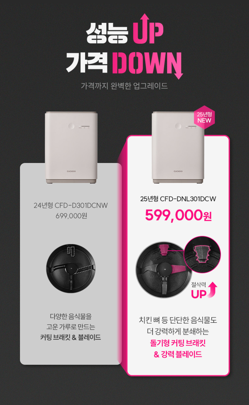 쿠쿠 건조분쇄형 강력건조통 음식물처리기 노블화이트 CFD-DNL301DCW 판매처 상세 정보 이미지 3