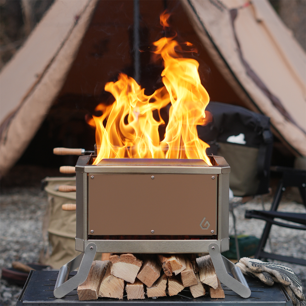 꾸버스 3중연소 화로대 와일드헌터 캠핑 불멍 이중연소 바베큐그릴