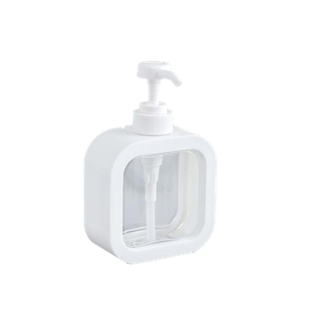 투명 사각 펌프용기 리필병 분리형 세척편리 300ml, 단일색상