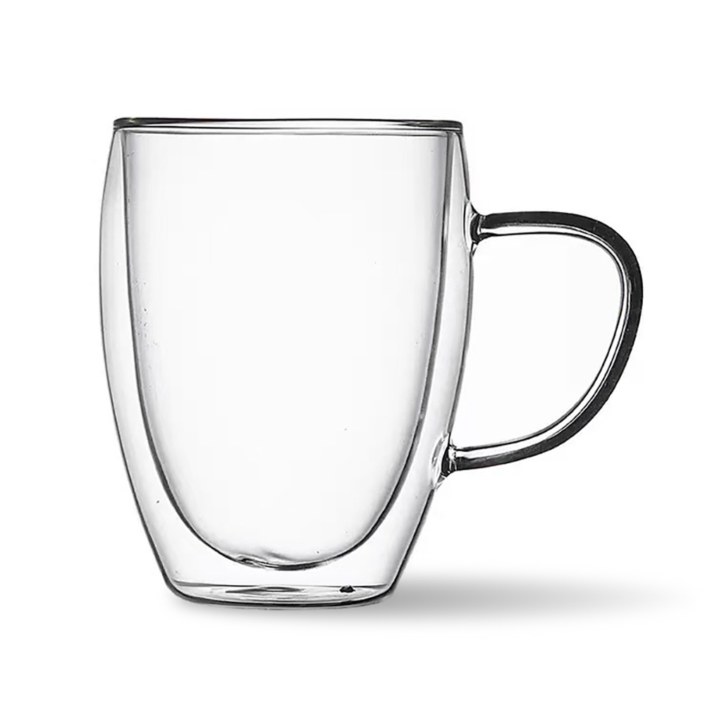 칼딘 홈카페 커피잔 더블월글라스 이중 내열 유리컵 머그컵 DGC-01 350ml, 1개