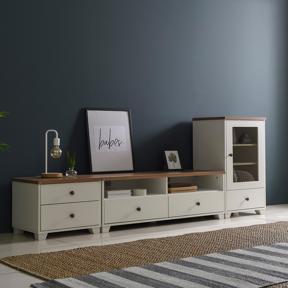 장인가구 뉴 로망스 거실장세트 C형