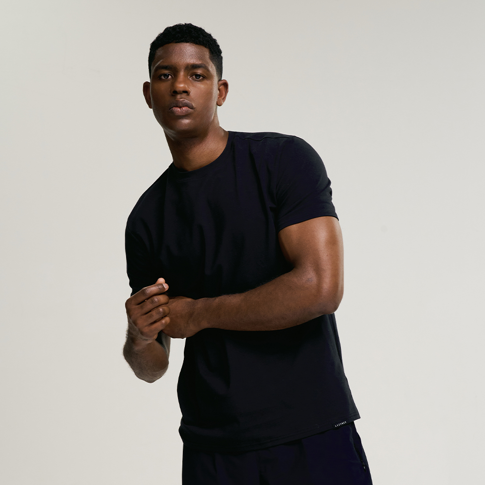 남자 프레시 코튼 머슬핏 기능성반팔 트레이닝복 짐웨어 러닝복 운동복 헬스복 반팔(6컬러)