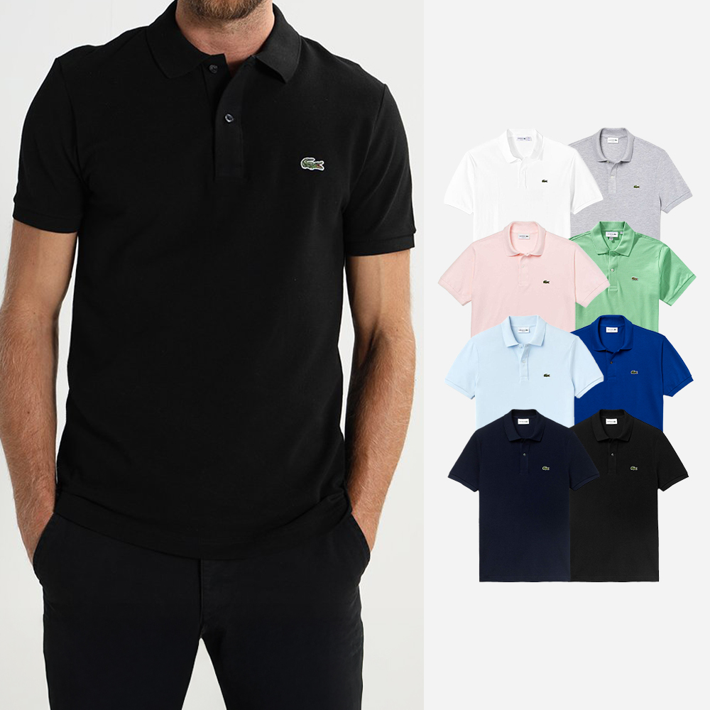 라코스테 남성 반팔티 슬림핏 카라 반팔 티셔츠