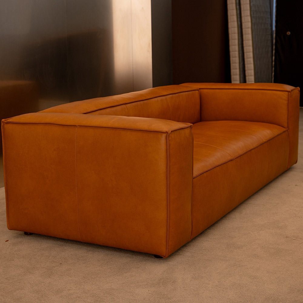 옐로우라이트 PH 28 이태리 내추럴 빈티지 모듈소파 천연면피 전체가죽