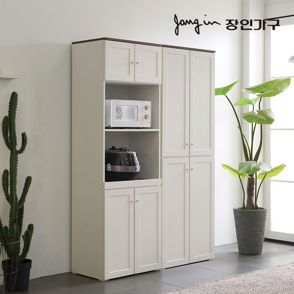 장인가구 쉐프IV 1800 렌지대 밥솥 수납장+수납장 - 상세 이미지 3