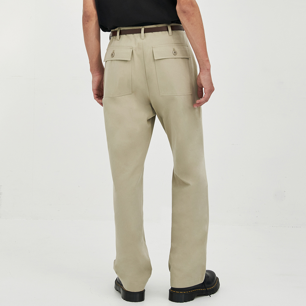 베이직 세미와이드핏 아웃포켓 치노 바지 LXPT2101 - 상세 이미지 3