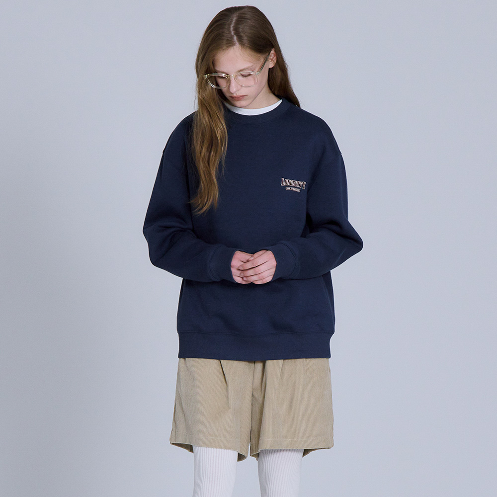 베이직하우스 여성 면 기모 쥬리 맨투맨 스웻 티셔츠