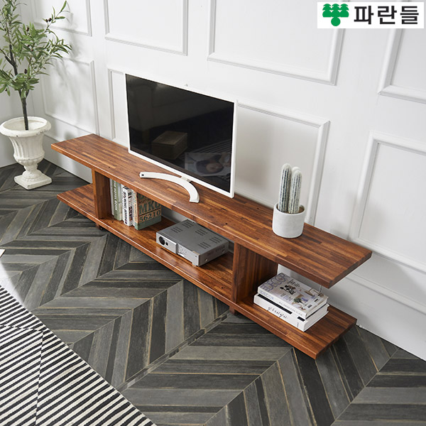 파란들가구 30T 멀바우원목 1850 TV거실장 B형 원목거실장