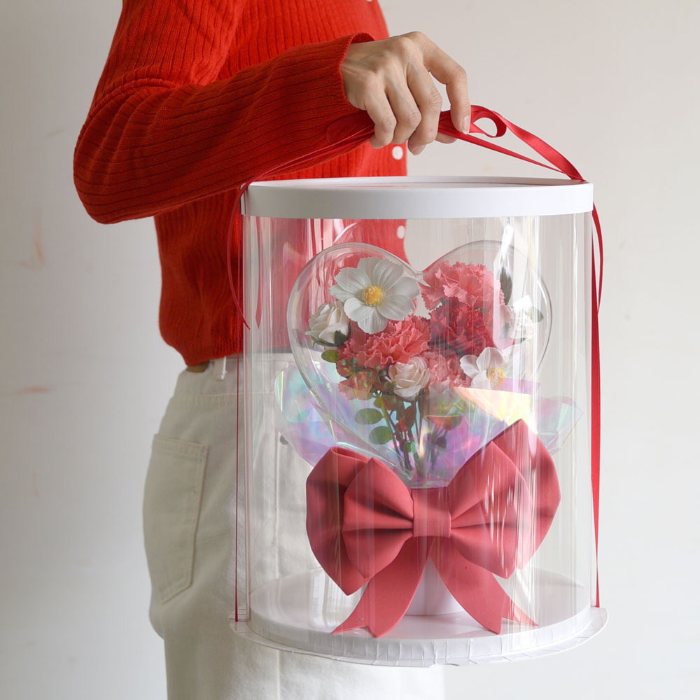 하트 용돈박스 꽃풍선 이벤트 생신 환갑 칠순 현금 레드