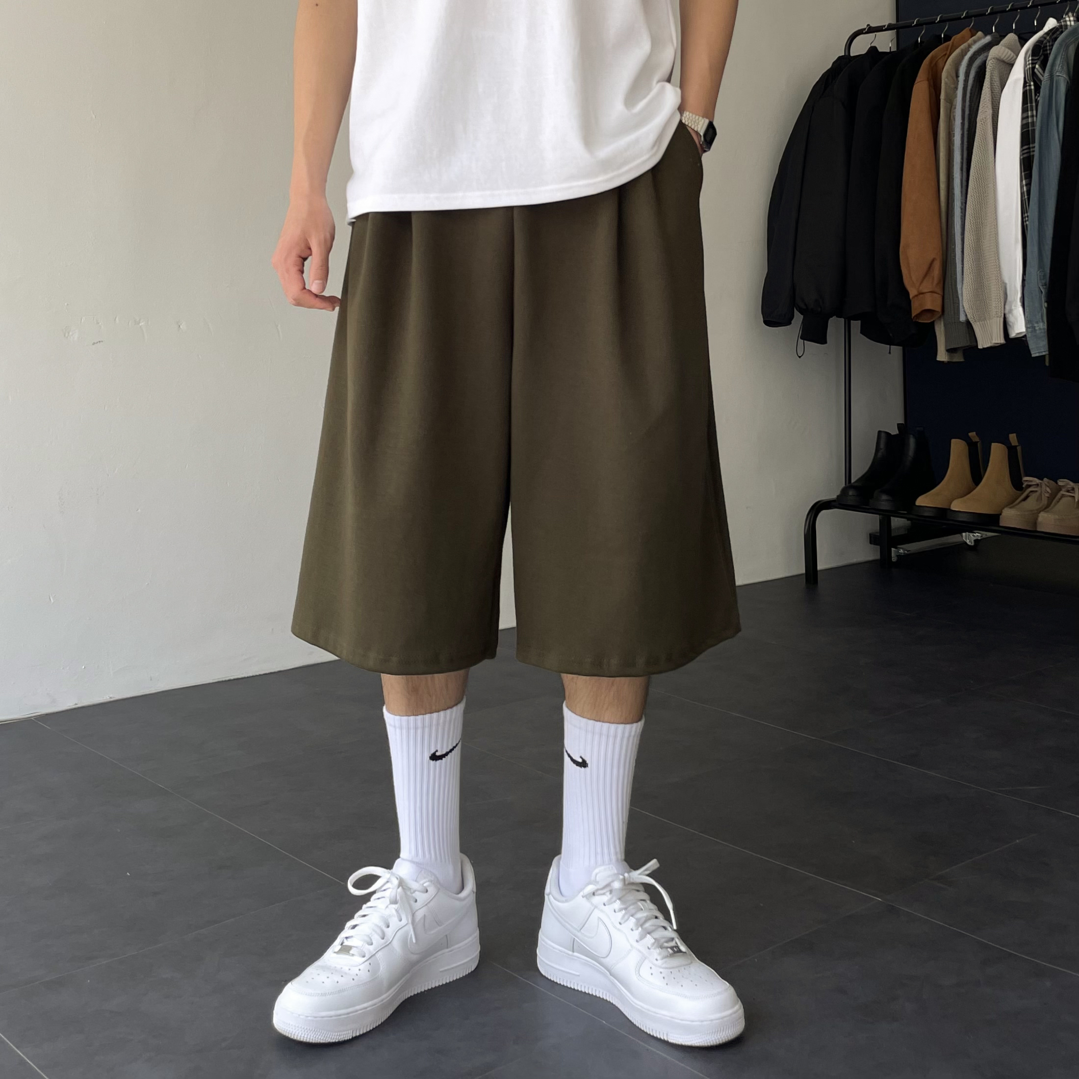 남자버뮤다팬츠 남자7부반바지 벌룬팬츠 - 상세 이미지 4