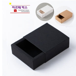 S0 무지형 슬라이드상자 블랙 8x8x3 서랍형 슬리브 박스 실사용 후기 | 효과 있을까? - 상품 이미지 1