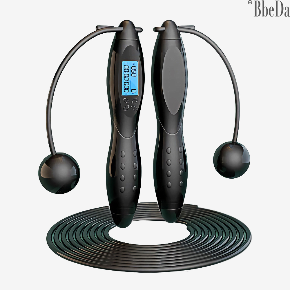 [무선 유선 2in1세트] 빼다 실내 무소음 노라인 와이어 스마트 카운트 줄넘기 LED 프리미엄