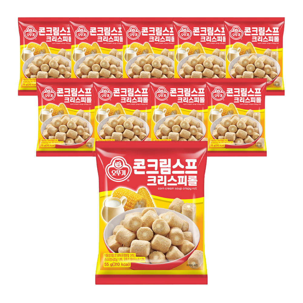 오뚜기 콘크림스프크리스피롤 55g 10개 - 메인 이미지