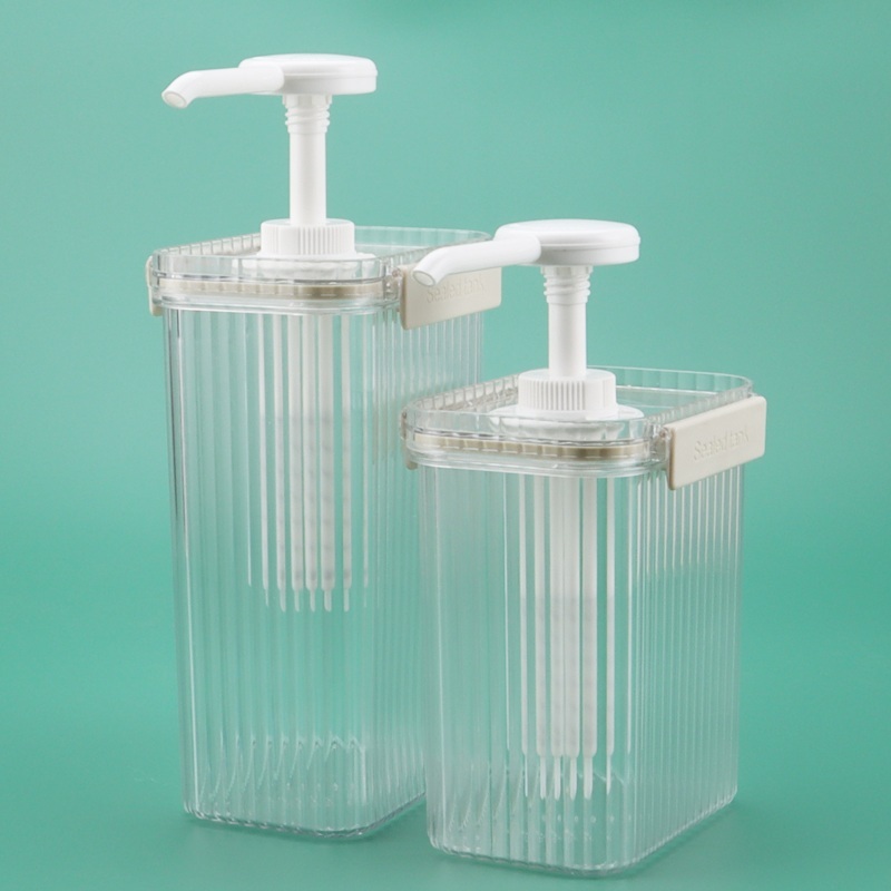 소스디스펜서 카페 소분 오일병 뚜껑 양념통 펌핑기 회색 버클 1.5L 20ml 1개 - 상품 이미지