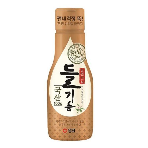 샘표 엄마손맛 자취 간편요리 일편단심 국산들기름 200ml 팬트리 풍미 레시피 비법 : 월드블루