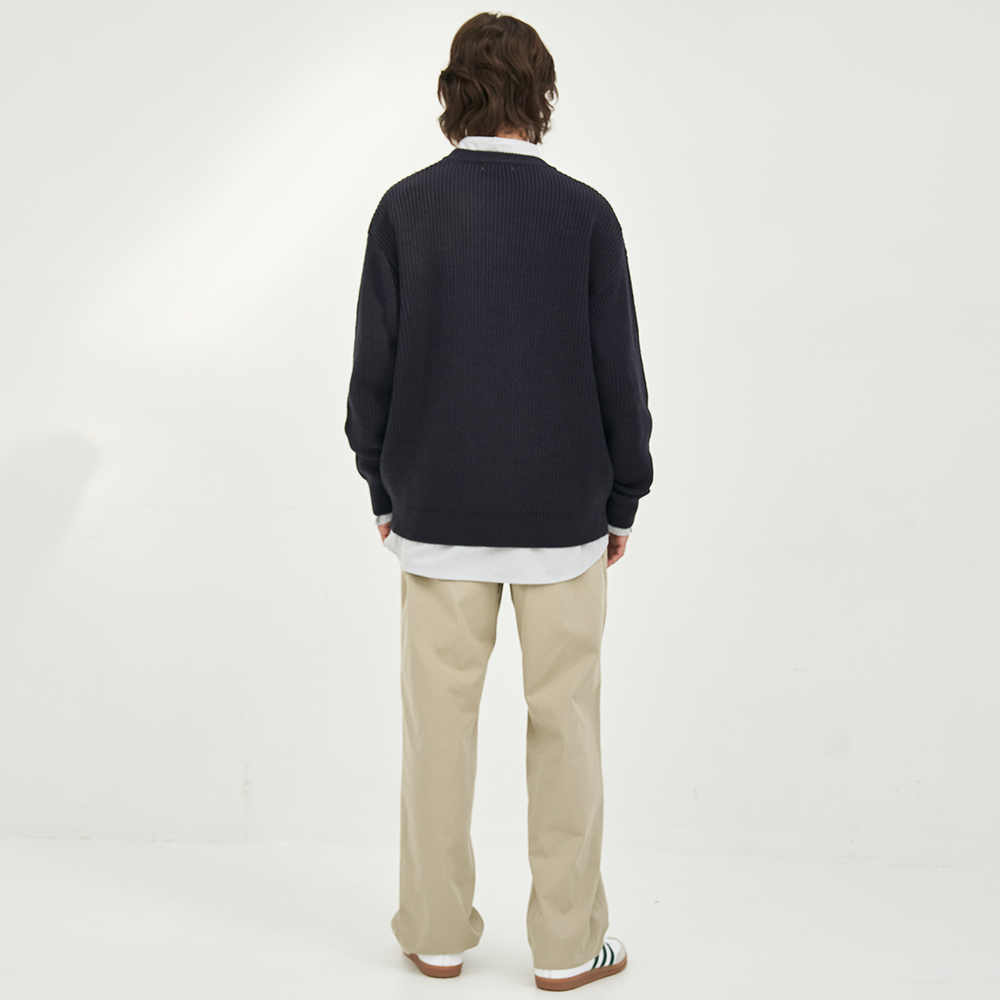 베이직 세미와이드핏 아웃포켓 치노 바지 LXPT2101 - 상세 이미지 4